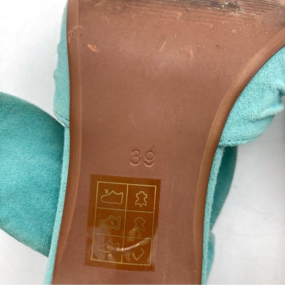 Miss L Fire Loretta Suede Peep Toe Ankle Tie Heels - Picture 9 of 11